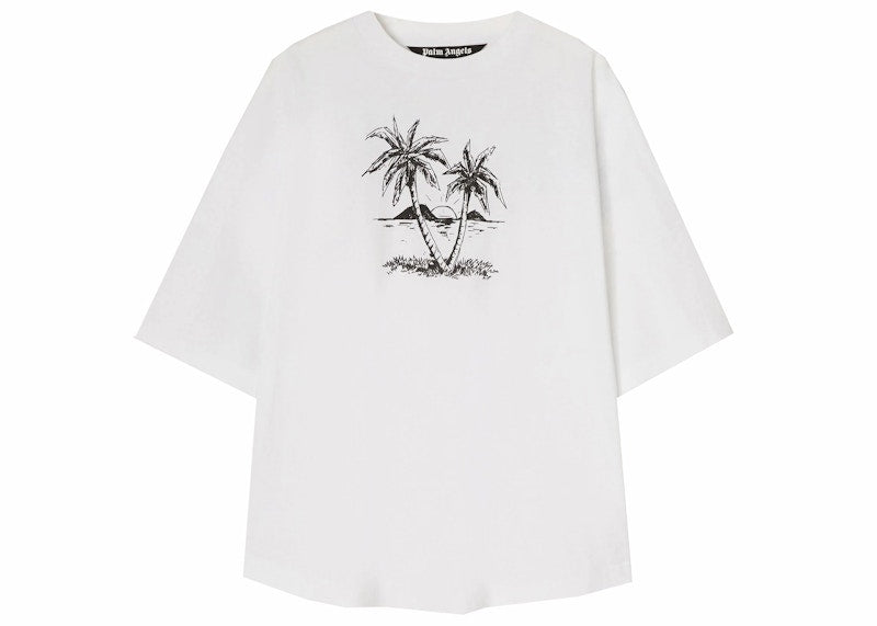 Palm Angels Sunset Palms Over T-shirt Optical White/Black