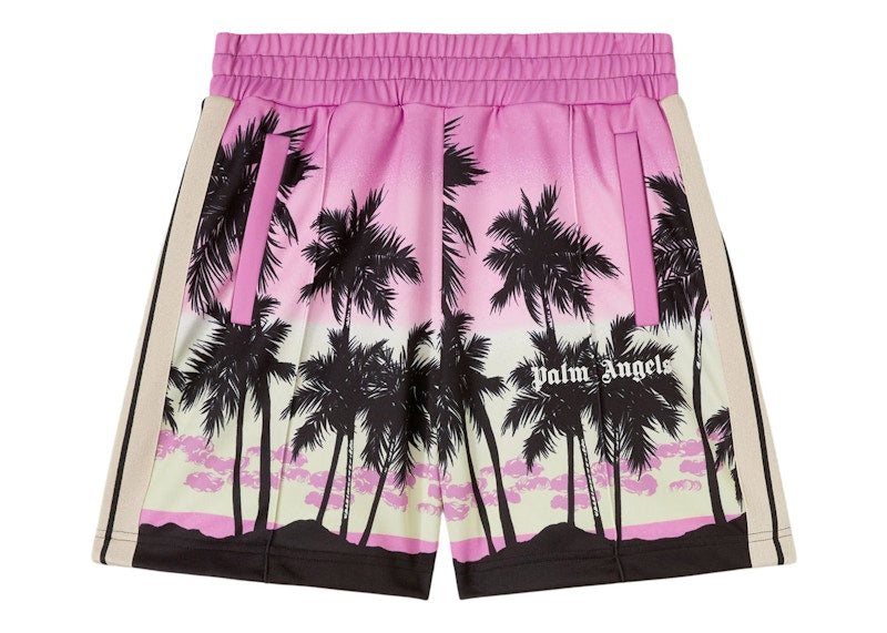 Palm Angels Sunset Track Shorts Purple/Black