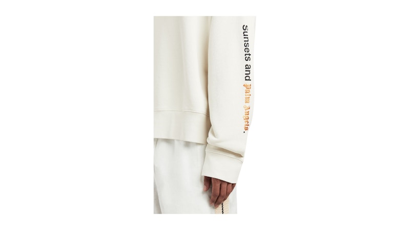 Palm Angels Sunsets Hoodie Beige