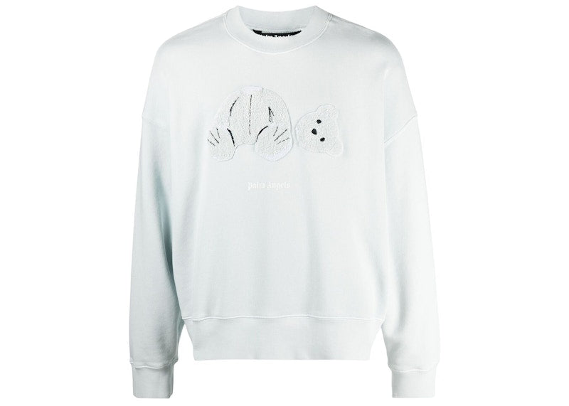 Palm Angels Teddy Bear Patch Sweatshirt White