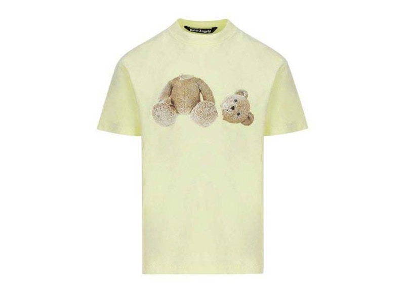 Palm Angels Teddy Bear T-shirt Fluorescent Yellow