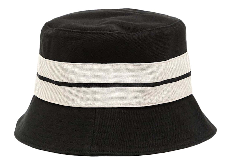 Palm Angels Venice Track Bucket Hat Black/White