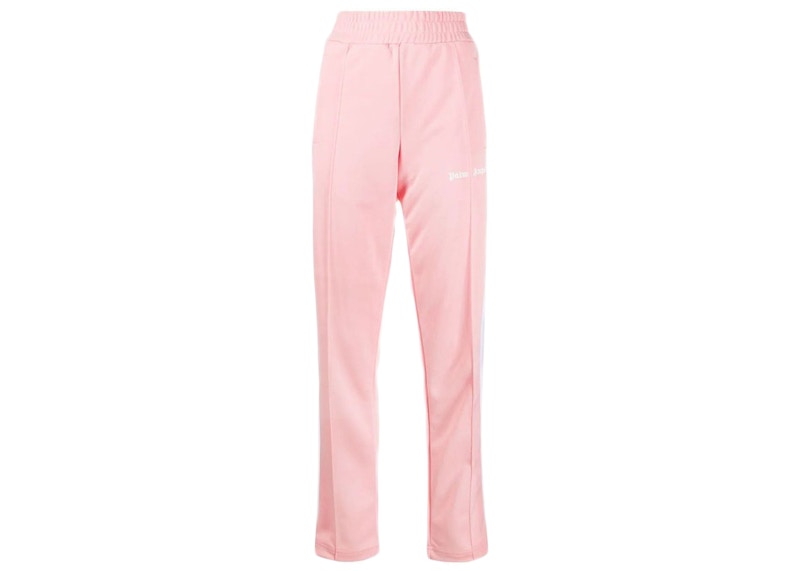Palm Angels Womens Classic Track Pants Pink/White