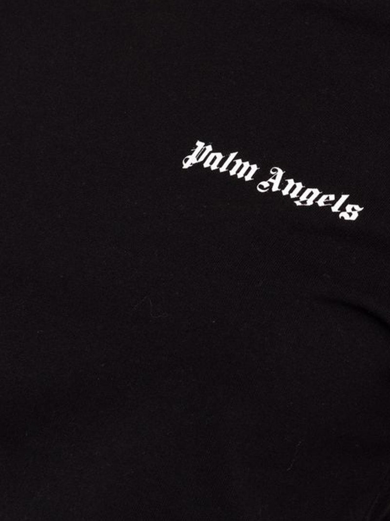 Palm Angels Womens Logo Fitted T-Shirt Black/White