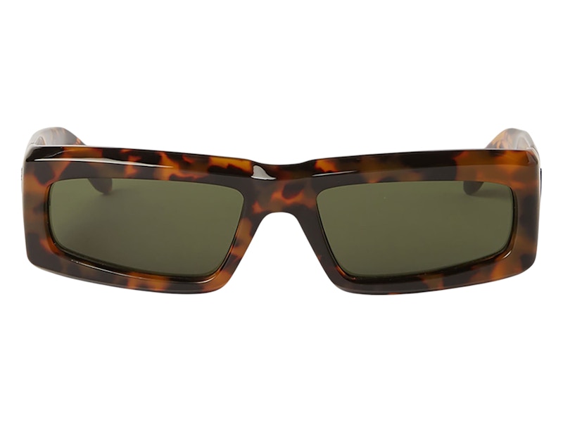 Palm Angels Yreka Sunglasses Havana Green Green (PERI055S24PLA0016055)