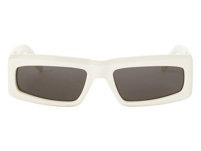 Palm Angels Yreka Sunglasses White Dark Grey Grey (PERI055S24PLA0010107)