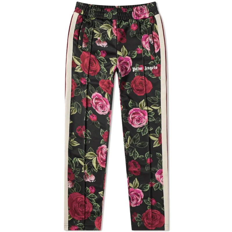 Palm Angels x END Rose Allover Track Pants Black Red