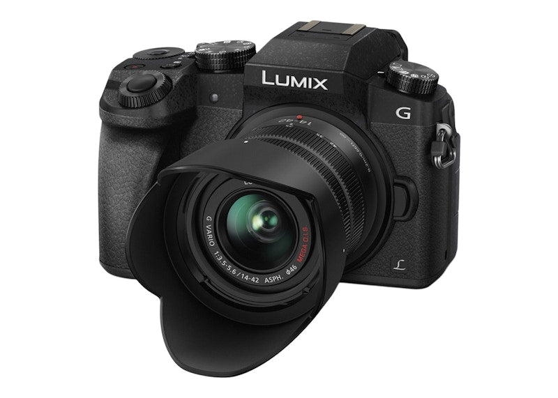 Panasonic LUMIX G7 4K Digital Camera with LUMIX G VARIO 14-42mm + 45-150mm Lenses DMC-G7WK
