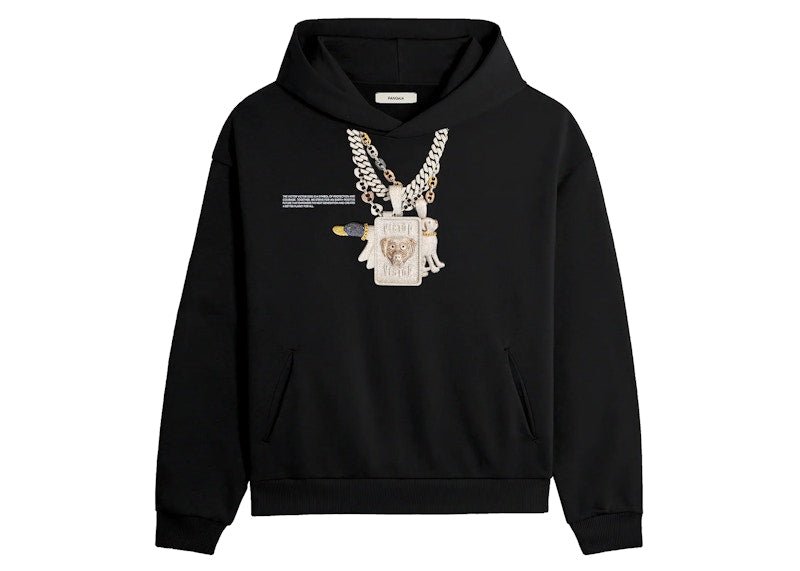 Pangaia x Victor Victor Chain Hoodie Black