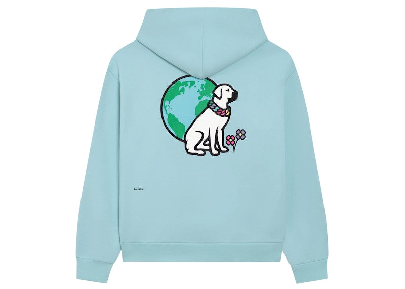 Pangaia x Victor Victor Sitting Dog Crewneck Hoodie Celestial Blue
