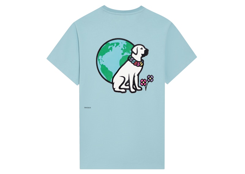 Pangaia x Victor Victor Sitting Dog T-Shirt Celestial Blue