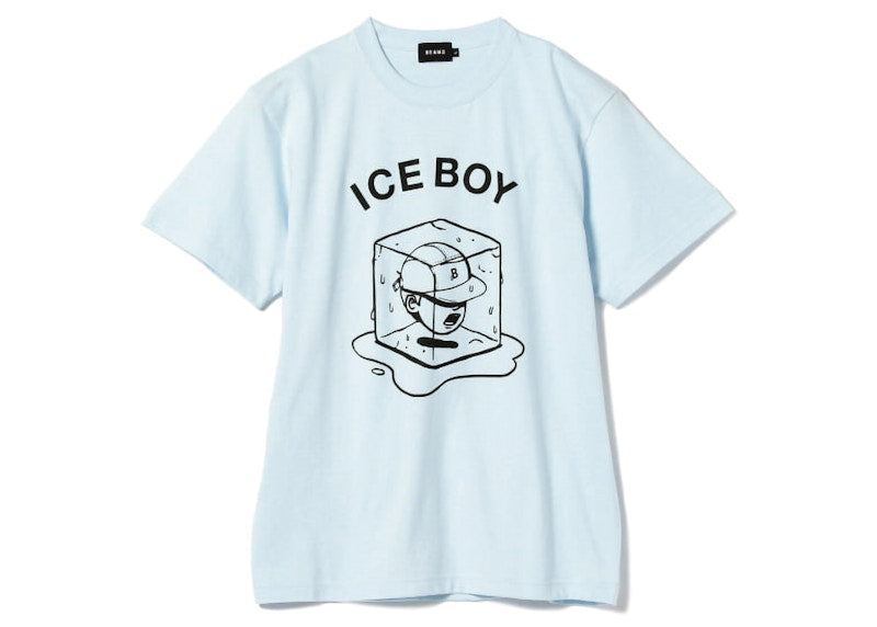 Paperboy x Beams Ice Boy T-Shirt Blue