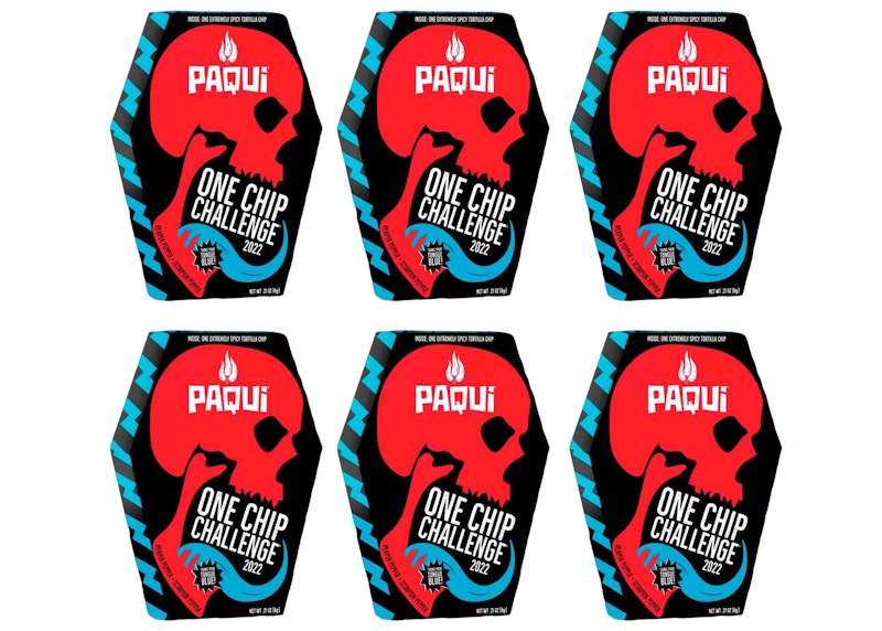 Paqui One Chip Challenge 2022 Carolina Reaper & Scorpion Pepper 6x Lot (Not Fit For Human Consumption)