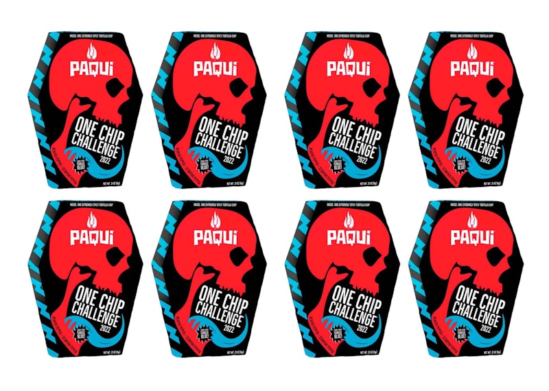 Paqui One Chip Challenge 2022 Carolina Reaper & Scorpion Pepper 8x Lot (Not Fit For Human Consumption)
