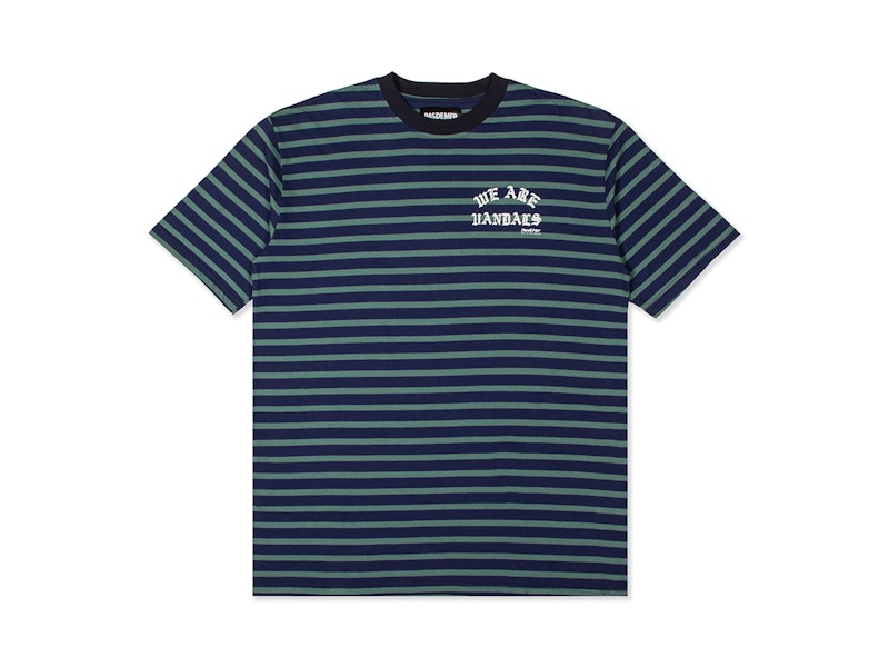 Pas de Mer WAV Tee (In-Store) Dark Blue/Light Green