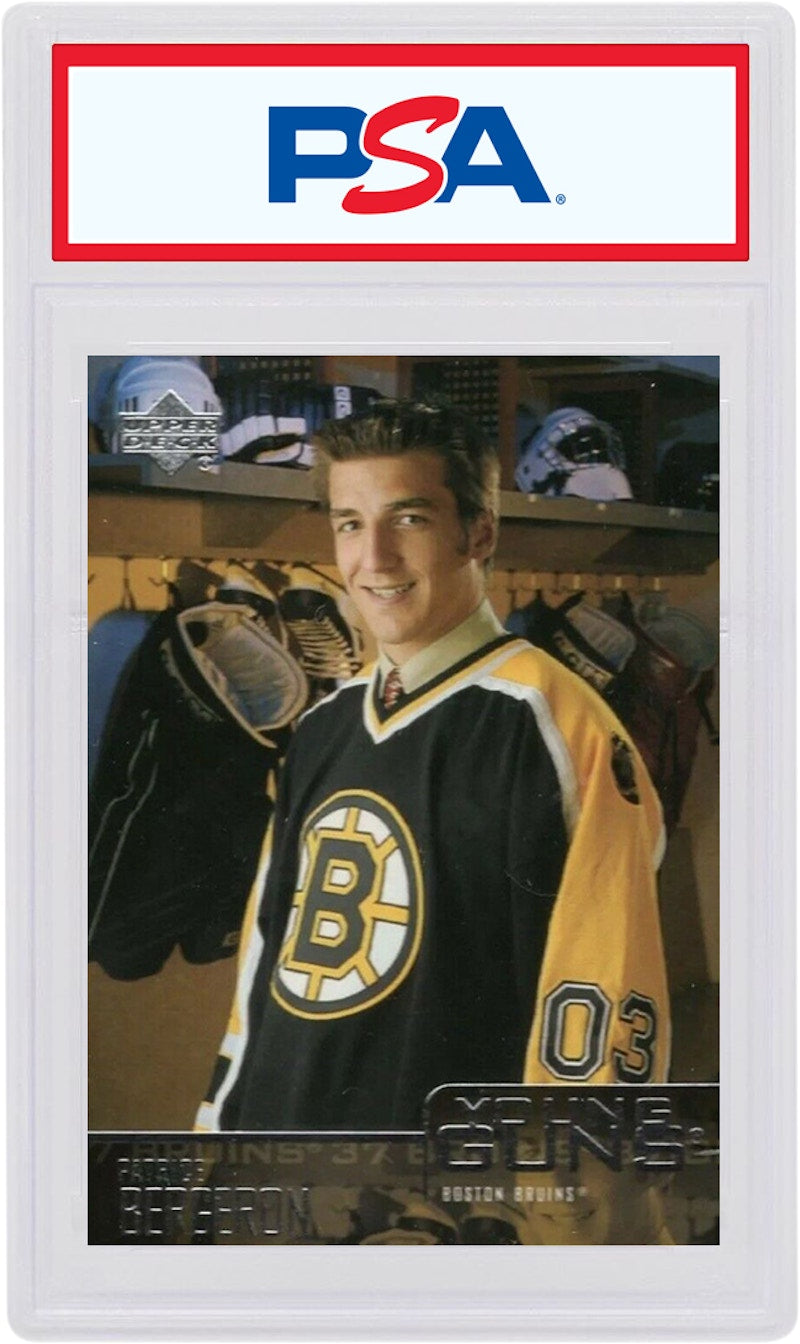 Patrice Bergeron 2003 Upper Deck Young Guns Rookie #204 (PSA or BGS Graded)