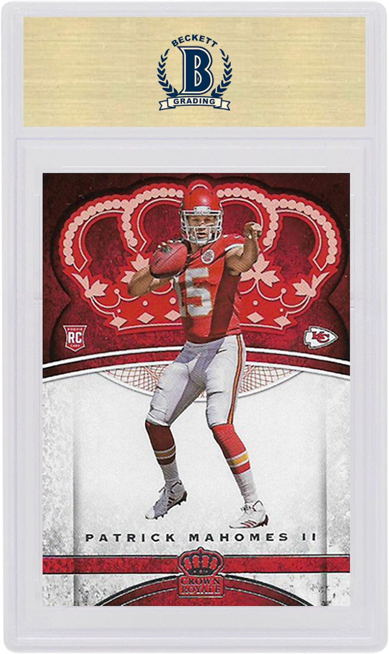 Patrick Mahomes 2017 Panini Crown Royale Rookie #84 (PSA or BGS Graded)