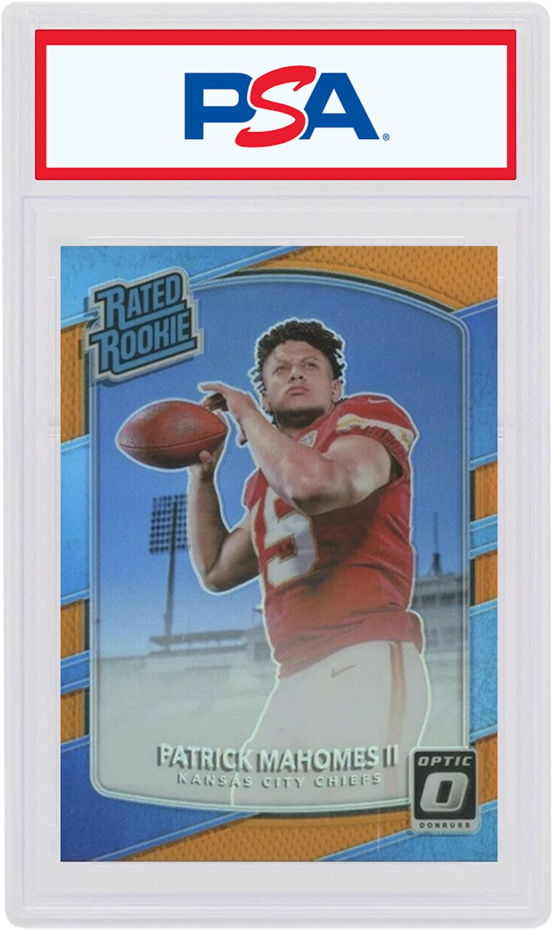 Patrick Mahomes 2017 Panini Donruss Optic Rookie Orange /199 #177 (PSA or BGS Graded)