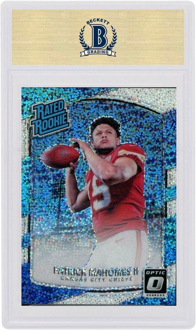 Patrick Mahomes 2017 Panini Donruss Optic Rookie White Sparkle #177 (PSA or BGS Graded)