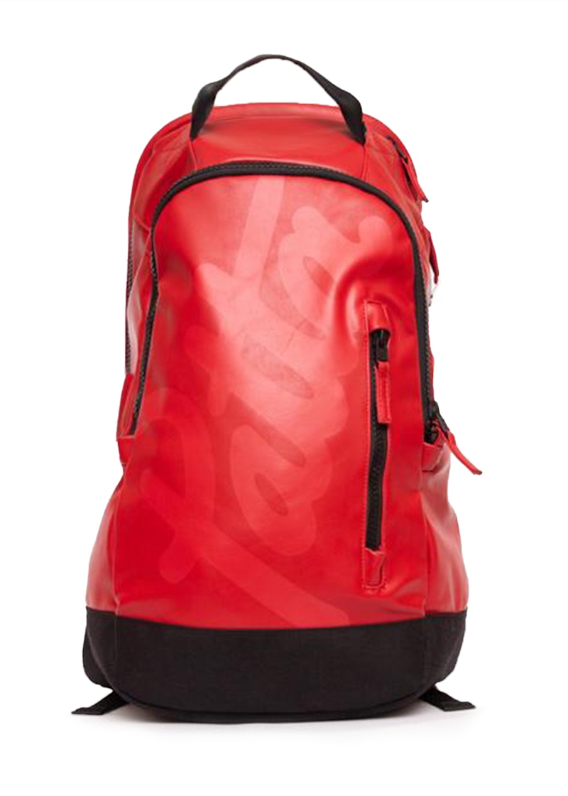 Patta Faux Leather Backpack High Risk Red