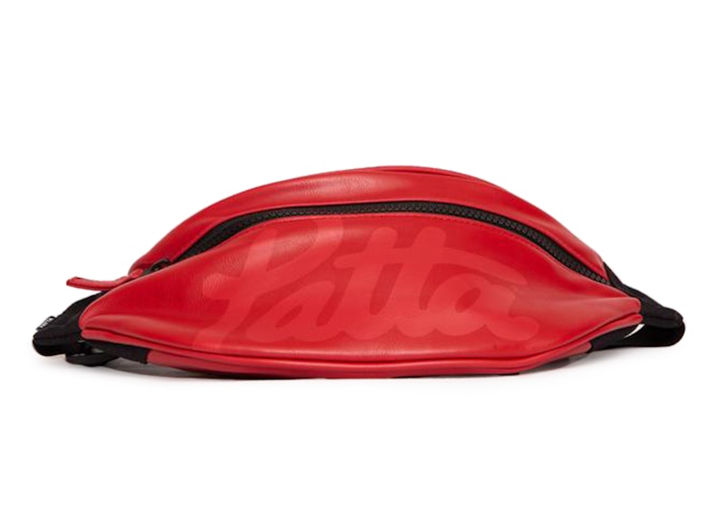 Patta Faux Leather Waist Bag High Risk Red