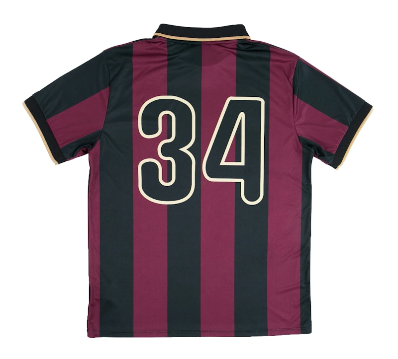 Patta Soundsystem x Smib Script Logo Football Jersey Black/Cabernet
