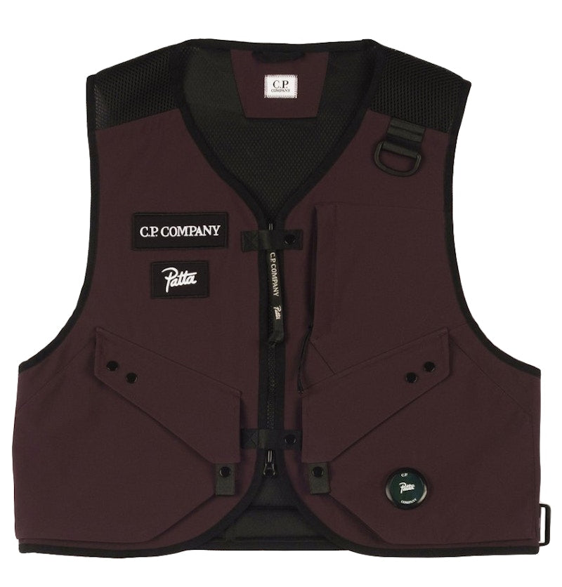 Patta x C.P. Company Utility Vest Raisin