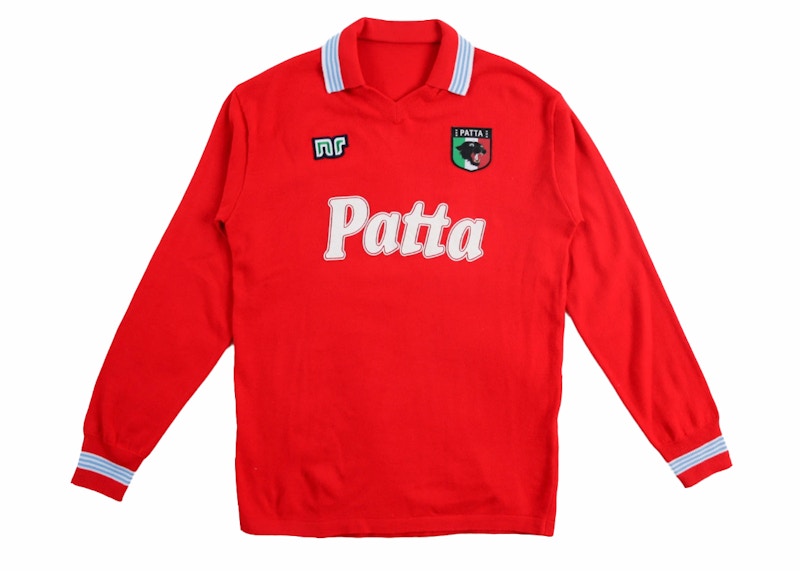 Patta x NR No. 10 Longsleeve Football Jersey Napoli Red