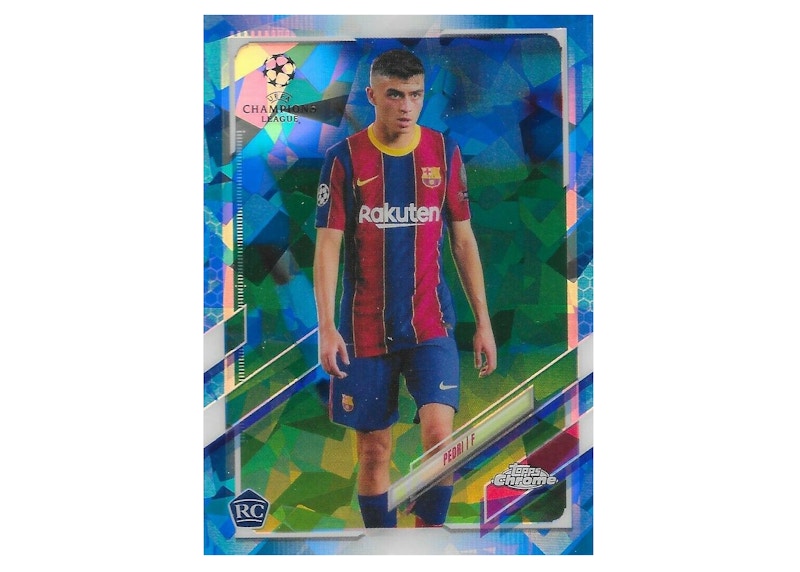 Pedri 2020 Topps Chrome Champions League Sapphire Rookie #61 (Ungraded)