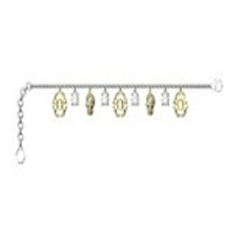 Philipp Plein 3D $kull Crystal Cable Chain Bracelet Two Tone