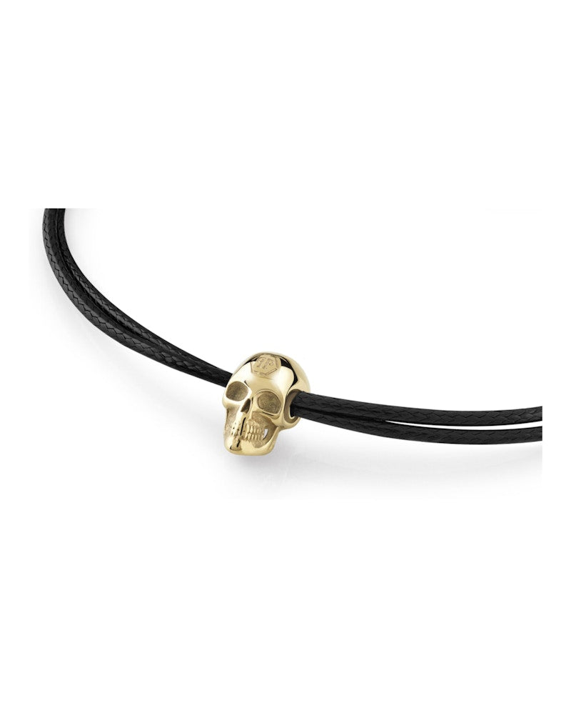 Philipp Plein Linked Cotton Cord Bracelet Gold