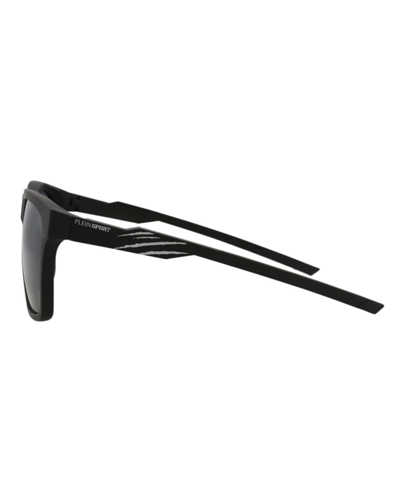 Philipp Plein Square-Frame Injection Sunglasses Black Black Smoke (SSP010-56-U28P)