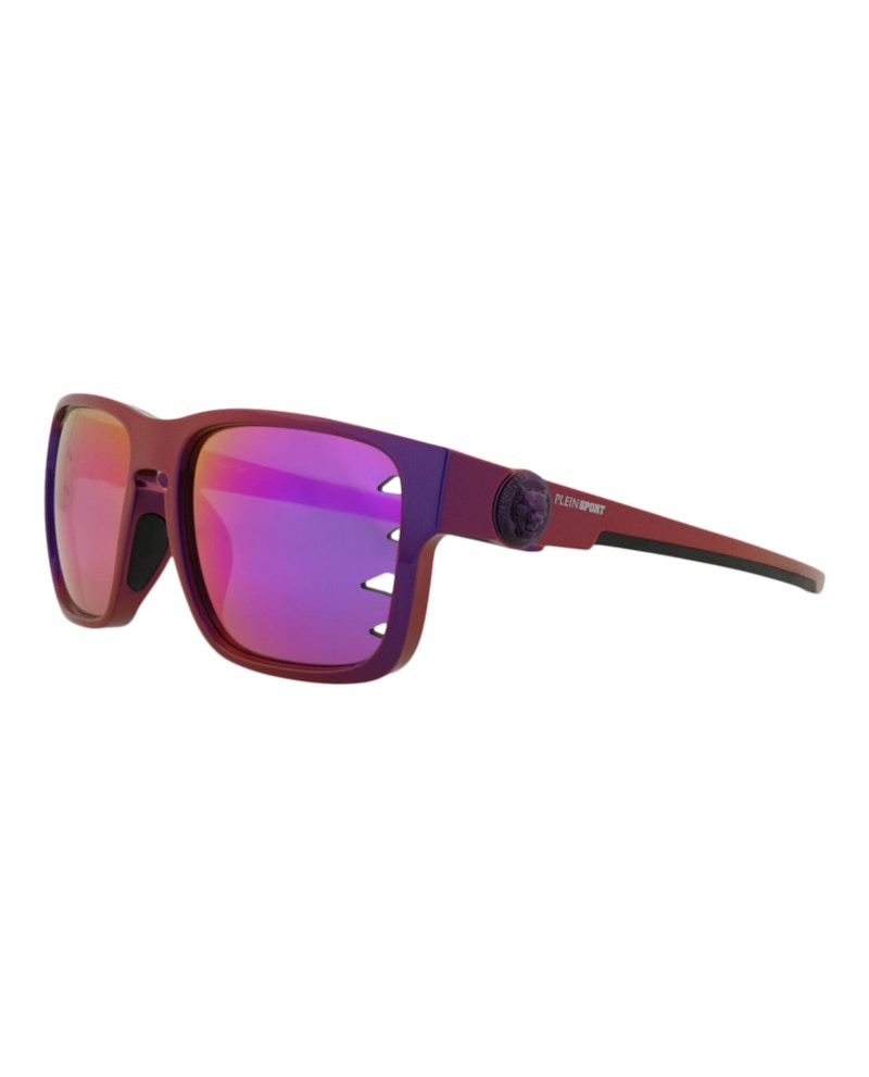 Philipp Plein Square-Frame Injection Sunglasses Violet Violet Pink (SSP004-57-7UVV)