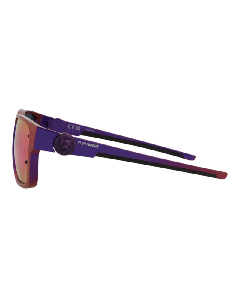 Philipp Plein Square-Frame Injection Sunglasses Violet Violet Pink (SSP004-57-7UVV)