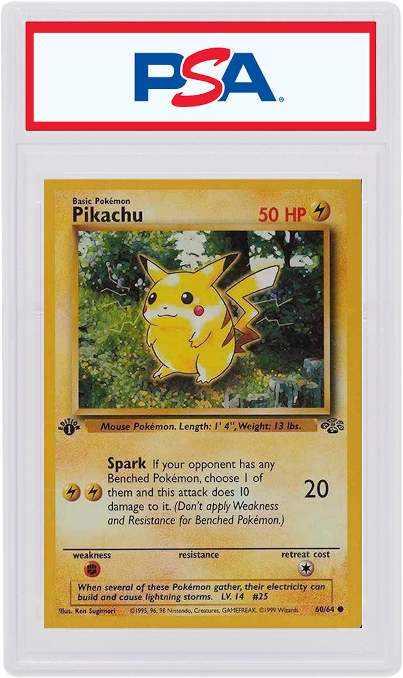 Pikachu 1999 Pokemon TCG Jungle 1st Edition #60 (PSA or BGS Graded)