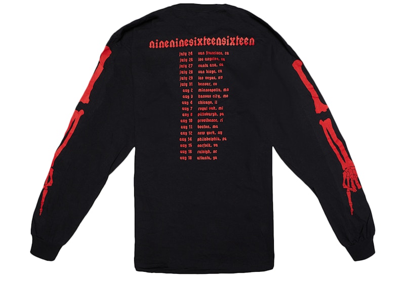 Playboi Carti Die Lit Tour Ribcage Longsleeve Black