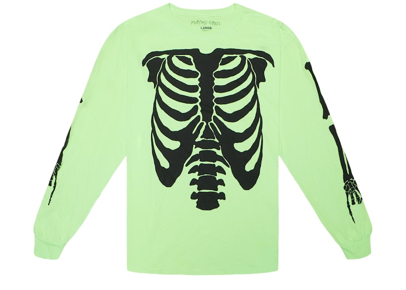 Playboi Carti Die Lit Tour Ribcage Longsleeve Green