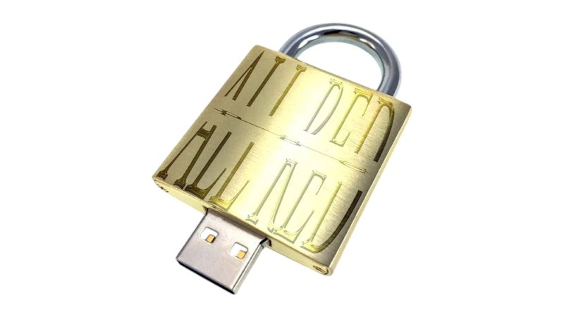 Playboi Carti Iam All Red Pad Lock USB Drive Multicolor