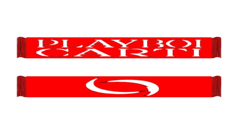 Playboi Carti Iam Futbol II Scarf Red