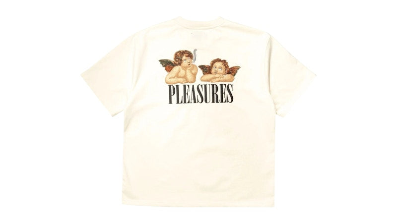 Pleasures Dynamic Short Sleeve Crewneck Ecru