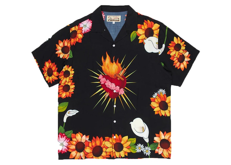 Pleasures Heart Button Down Shirt Black