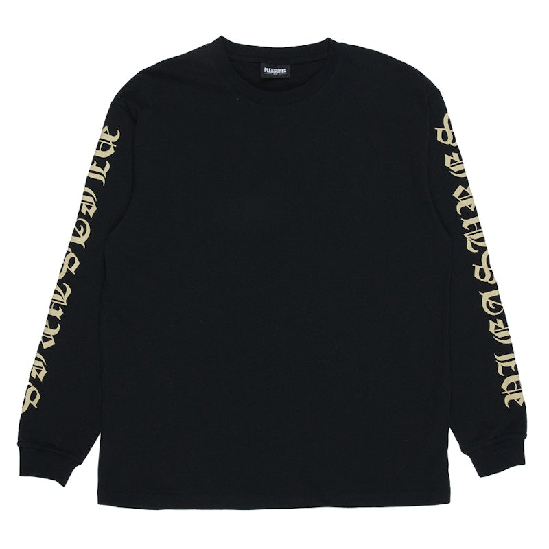 Pleasures Old E Heavyweight Long Sleeve Shirt Black