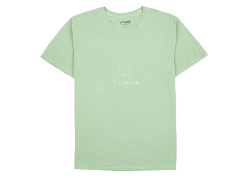 Pleasures x Playboy Entertainment Pigment Dye T-Shirt Green
