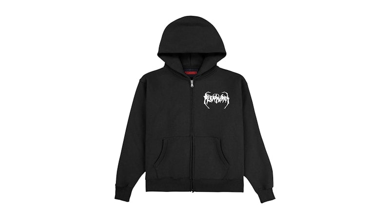Pleasures Pond Zip Hoodie Black