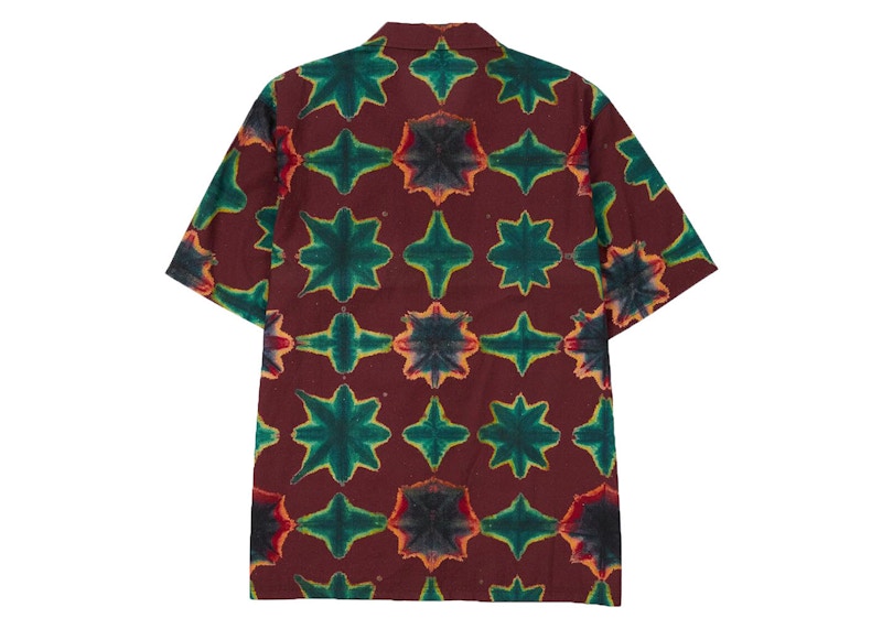 Pleasures Sulfur Short Sleeve Butoon Down Shirt Red
