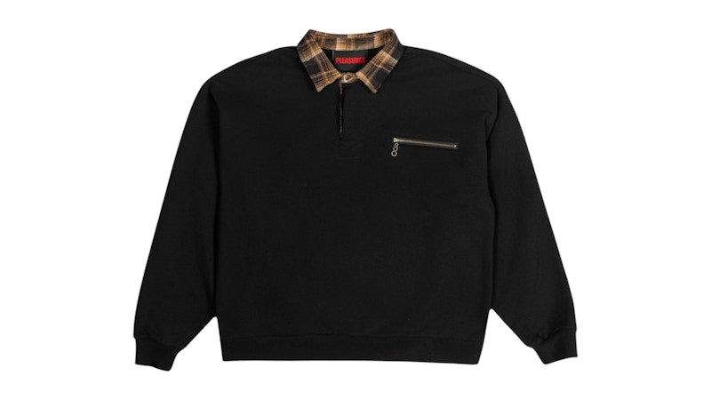 Pleasures Town Polo Crewneck Black