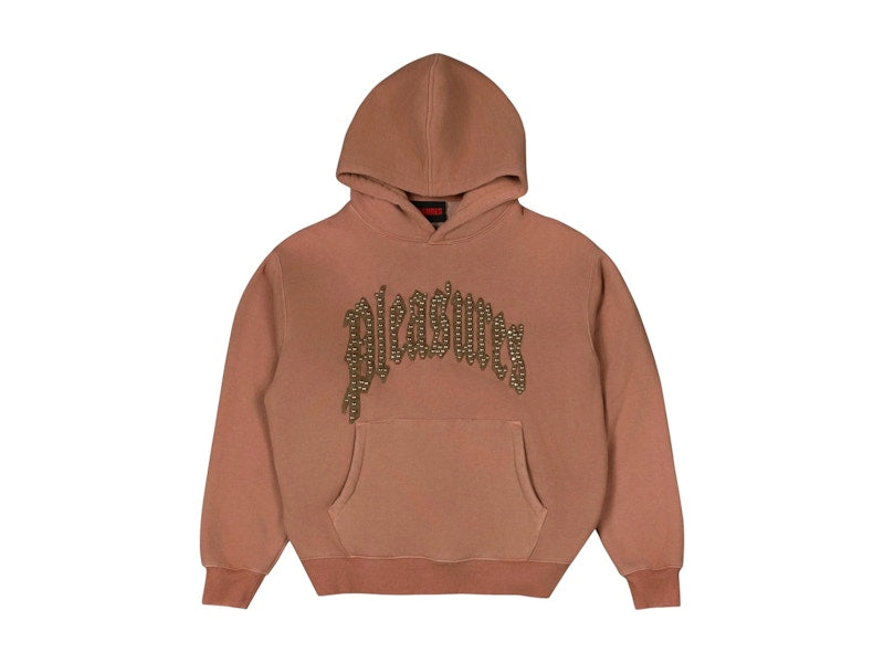 Pleasures Twitch Studded Hoodie Clay