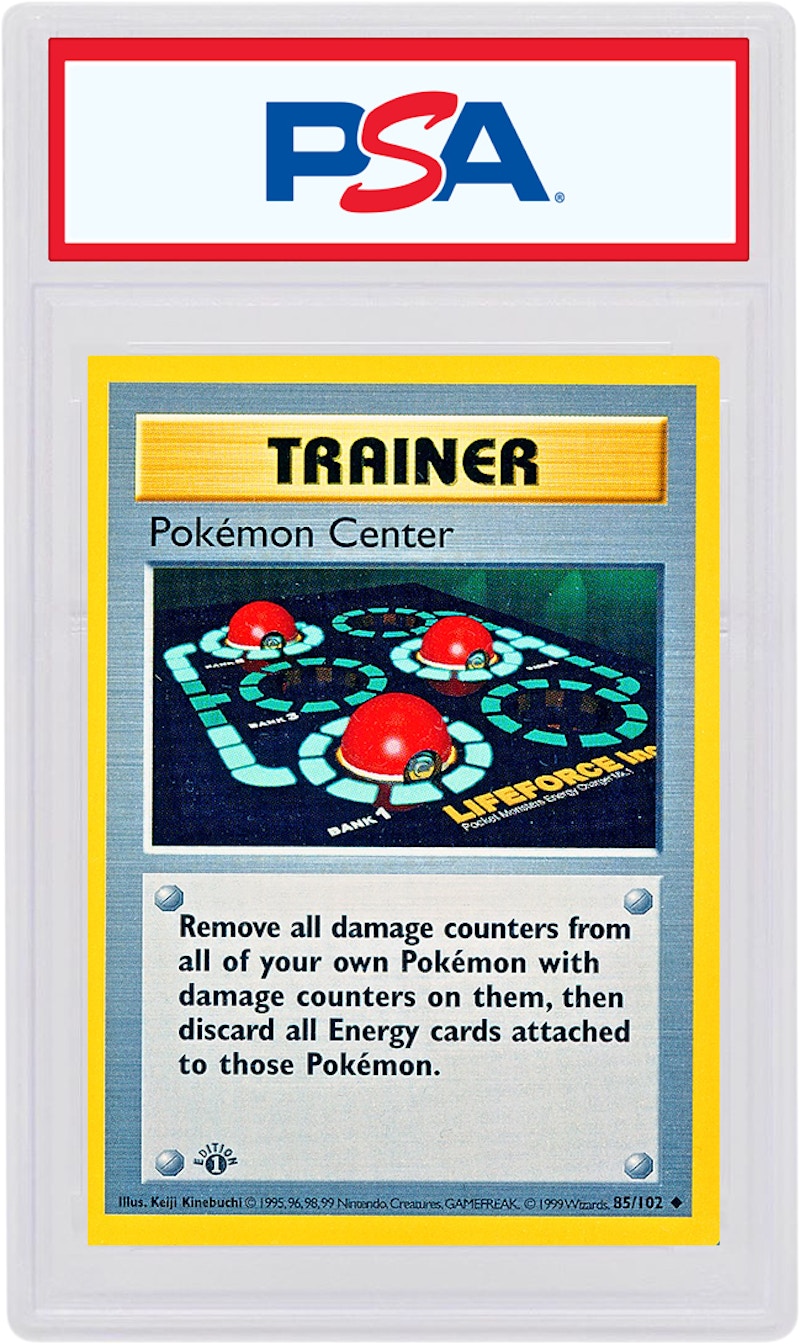 Pokemon TCG Center 1999 Pokemon TCG Base Set 1st Edition #85/102 (PSA or BGS Graded)