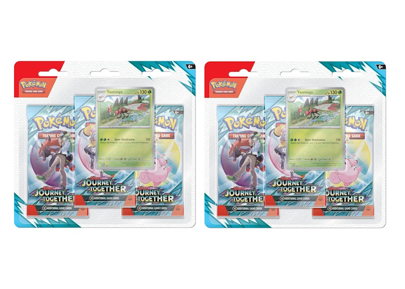 Pokémon Scarlet Violet Journey Together 3 Pack Blister 2x Lot