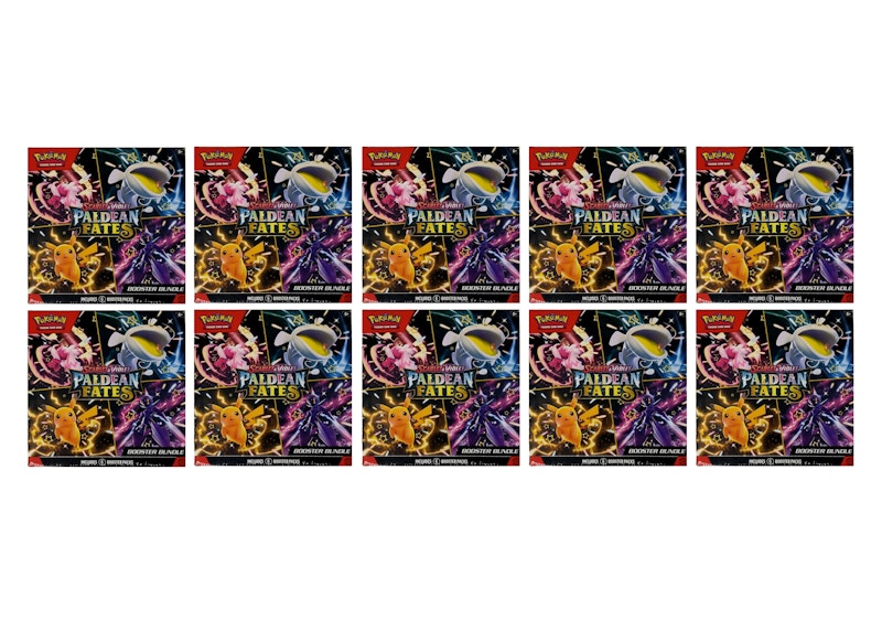 Pokémon Scarlet & Violet Paldean Fates Booster Bundle 10x Lot
